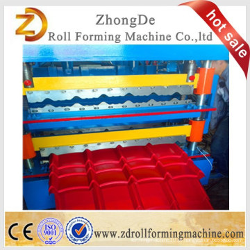 JCX Double Layer Glazed Tile / IBR Painel de telhado Iron Sheet Manufacturing Machine